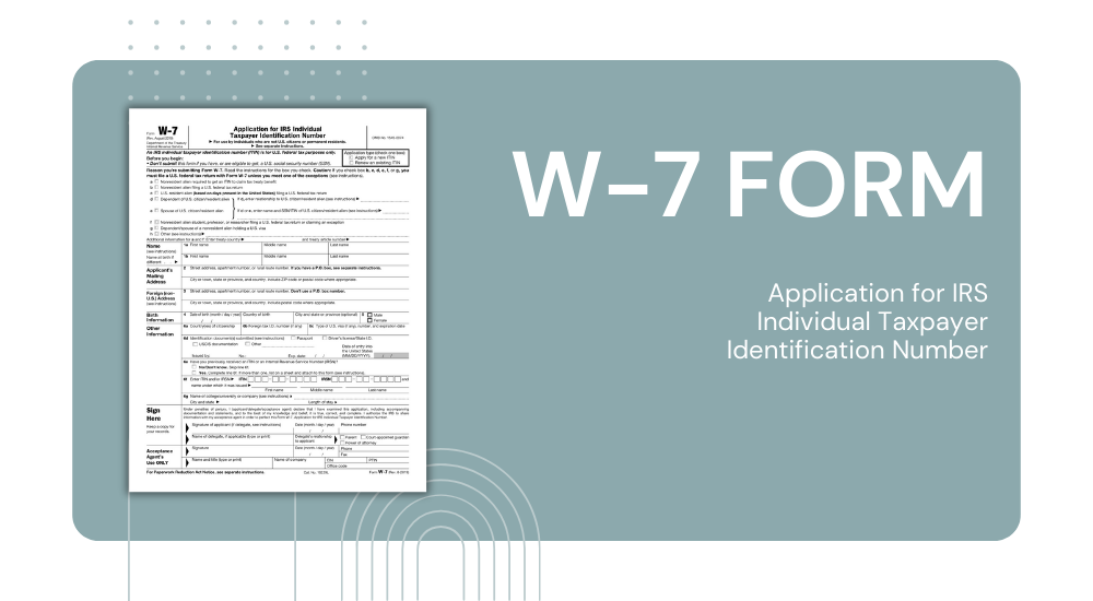 W7 Form > IRS W-7 ITIN Application Instructions & Printable PDF for ...